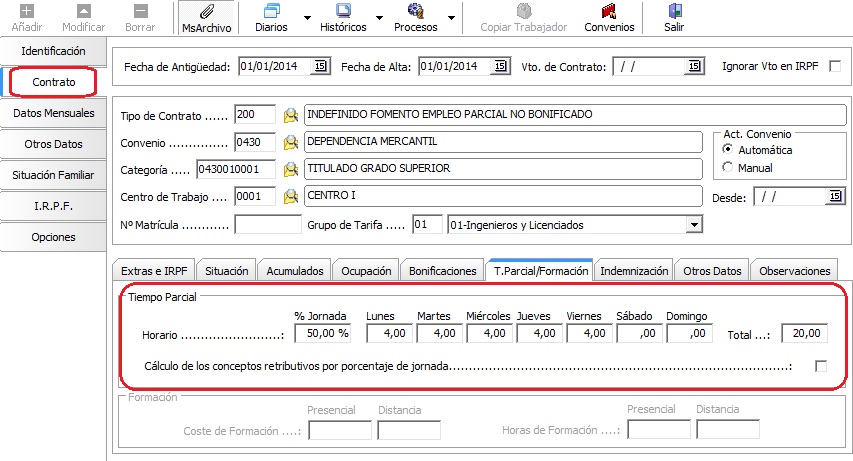 calcular nominas