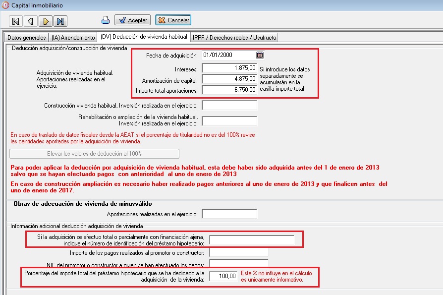 Deducción de la vivienda habitual en el caso de ruptura matrimonial ...